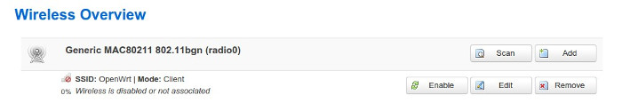 OpenWRT - Wireless Overview