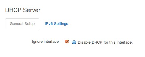 OpenWRT - DHCP Server