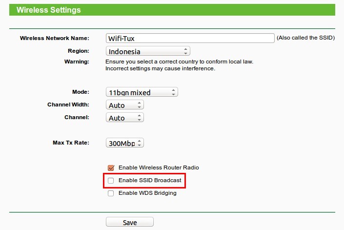 TP-Link - Wireless Settings