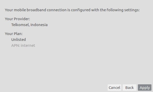 Ubuntu - Set up a mobile broadband connection