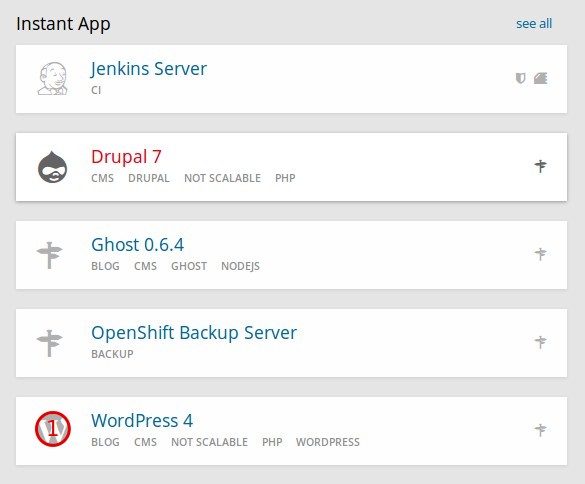 OpenShift - Install WordPress