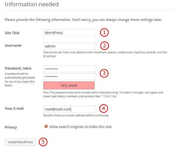 OpenShift - Install WordPress