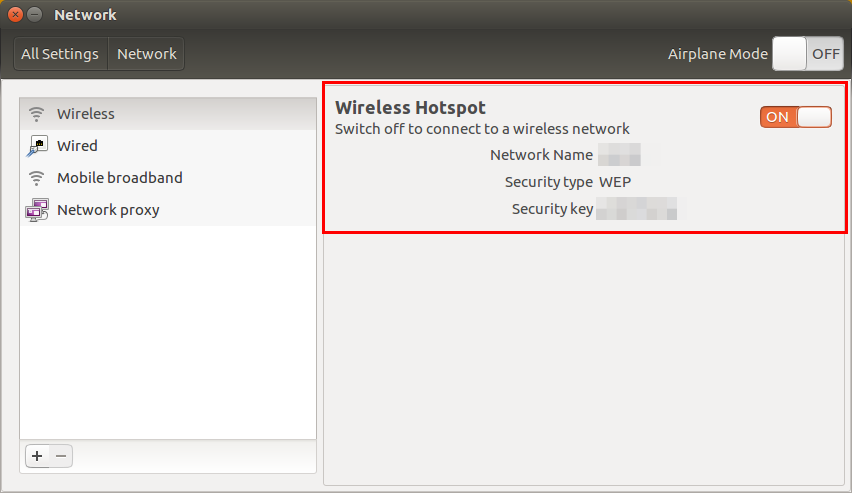 Ubuntu - Wireless Hotspot