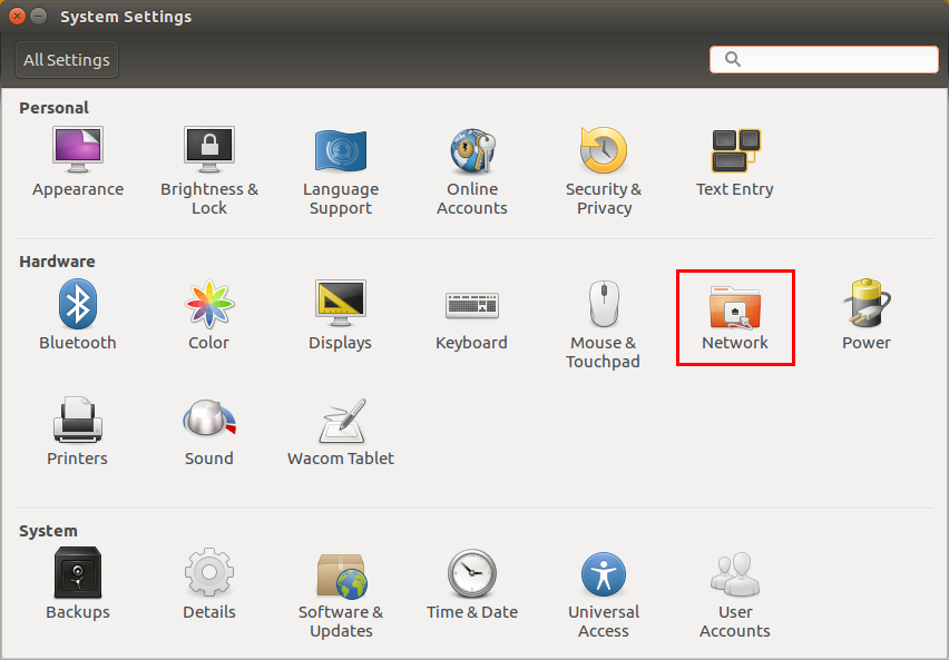 Ubuntu - System Settings