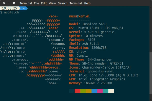 neofetch terminal linux ubuntu