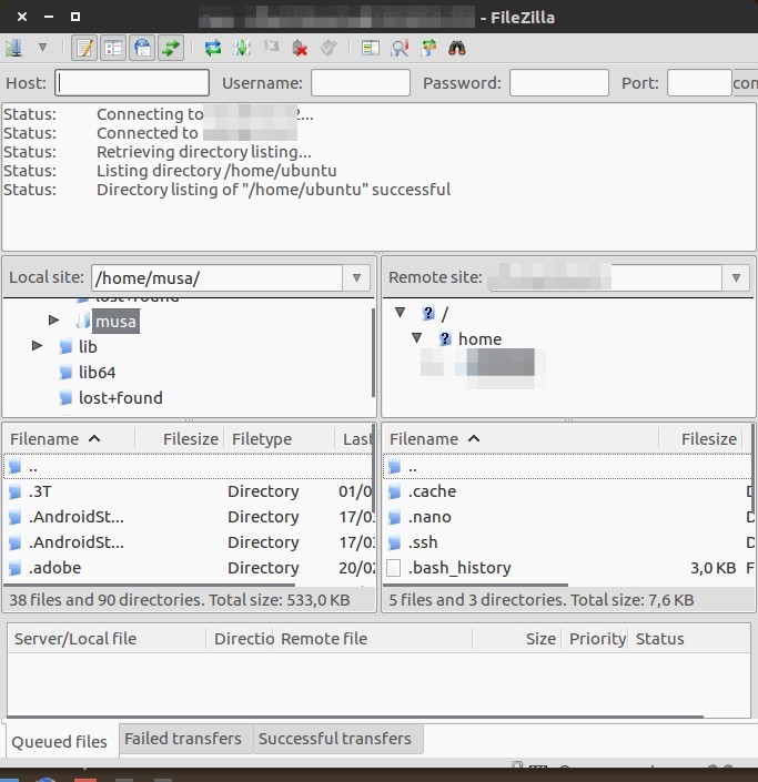 Cara Login SFTP dengan Key di Linux - FileZilla FTP Client