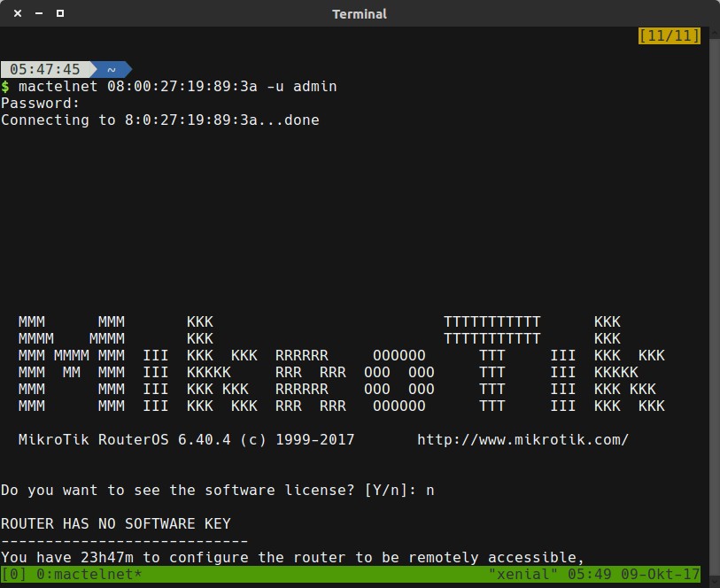 Mikrotik Tidak Bisa Diakses Dari Linux