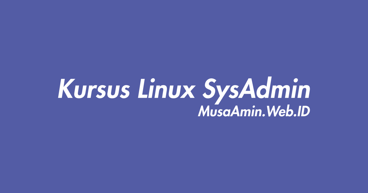 Kursus Linux System Administrator