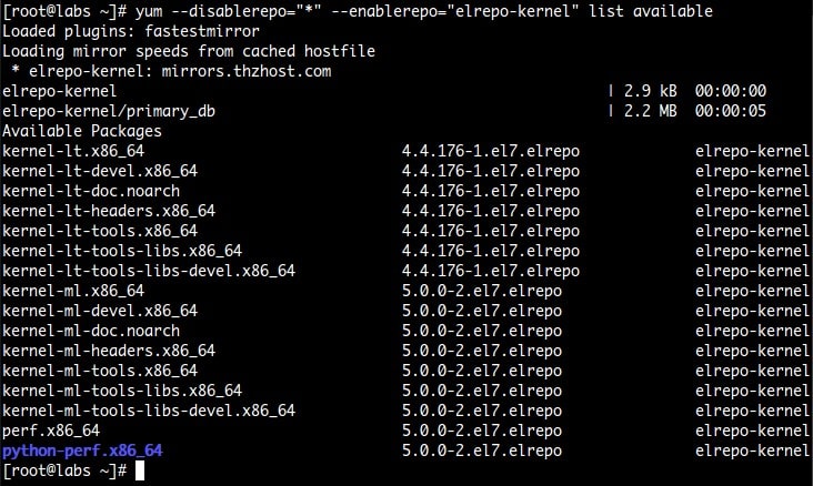 Cara Install Linux Kernel 5.0 di CentOS 7
