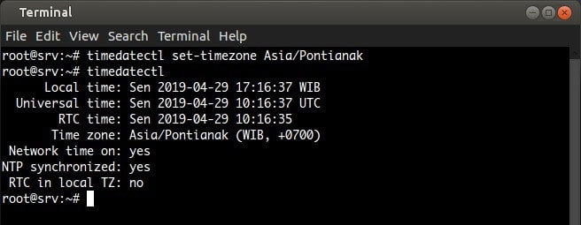 zone forbrydelse forpligtelse Cara Setting Time Zone dan NTP Client di Debian 9 Server • Musa Amin