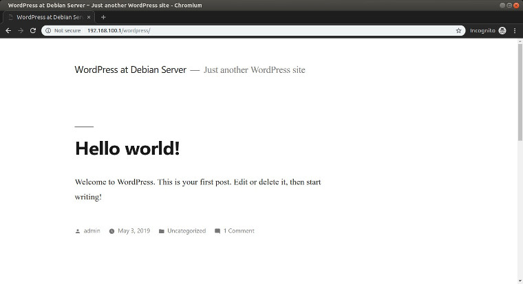 Cara Install WordPress di Debian 9 Server