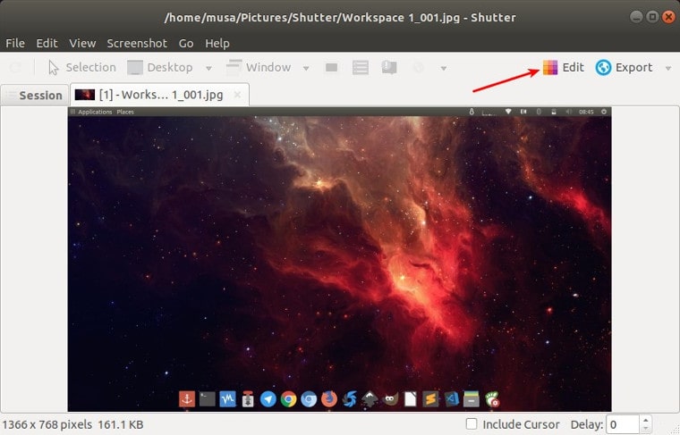 Cara Mengaktifkan Tombol Edit Shutter di Ubuntu 18.04 LTS