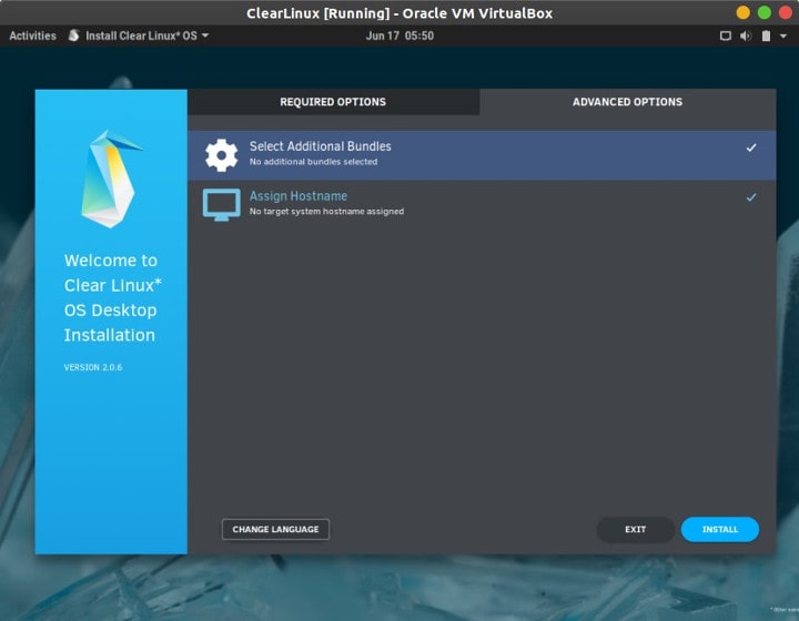 Cara Install Clear Linux OS Desktop