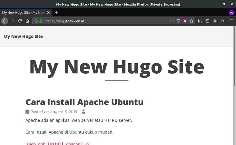 Cara Deploy Website Hugo ke GitLab Pages