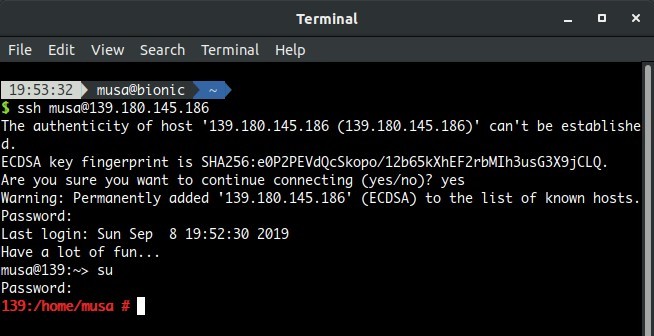 Remote SSH ke openSUSE Leap