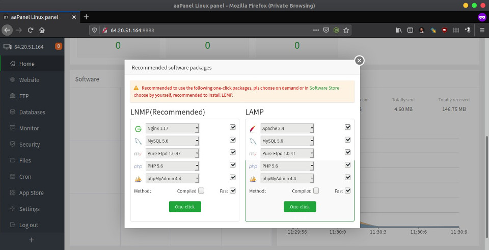 aaPanel - Software Packages