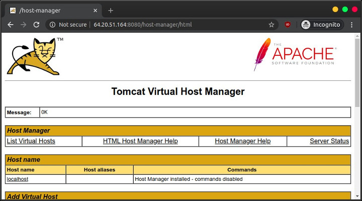 tomcat manager 401