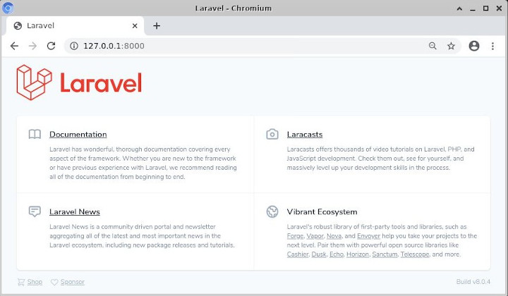 Laravel 127.0.0.1:8000