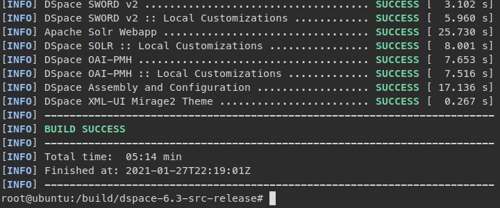 Compile DSpace package