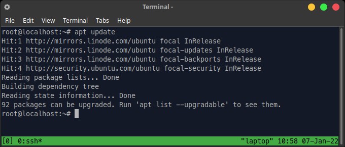 Ubuntu apt update
