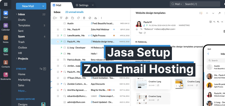 Jasa Setup Zoho Email Hosting