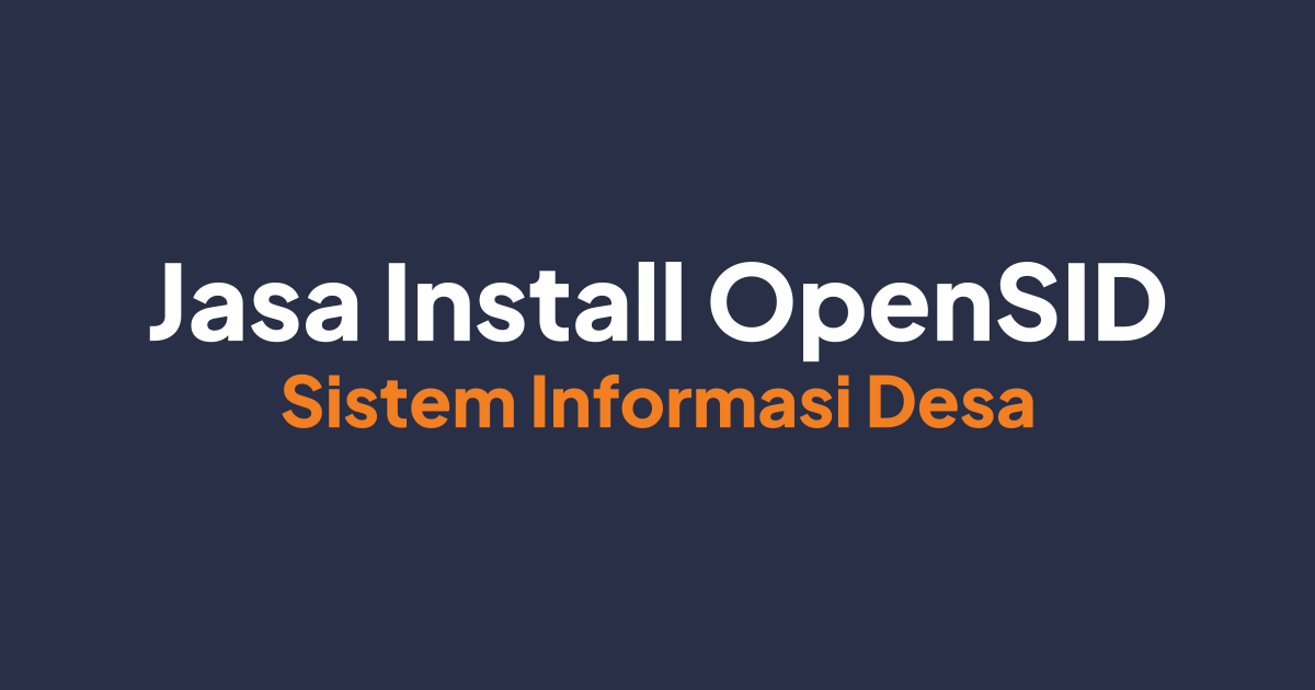 Jasa Install OpenSID
