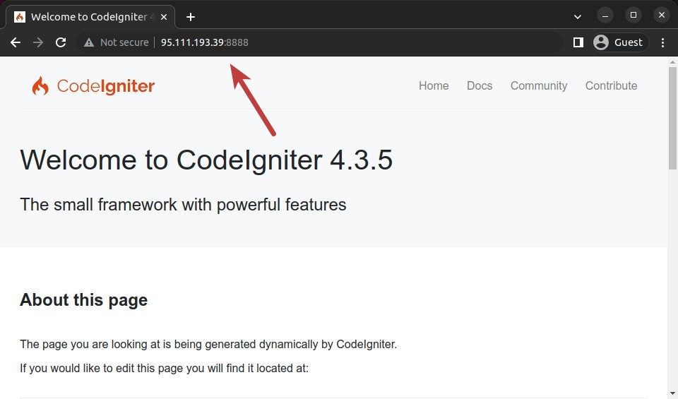 Welcome to CodeIgniter