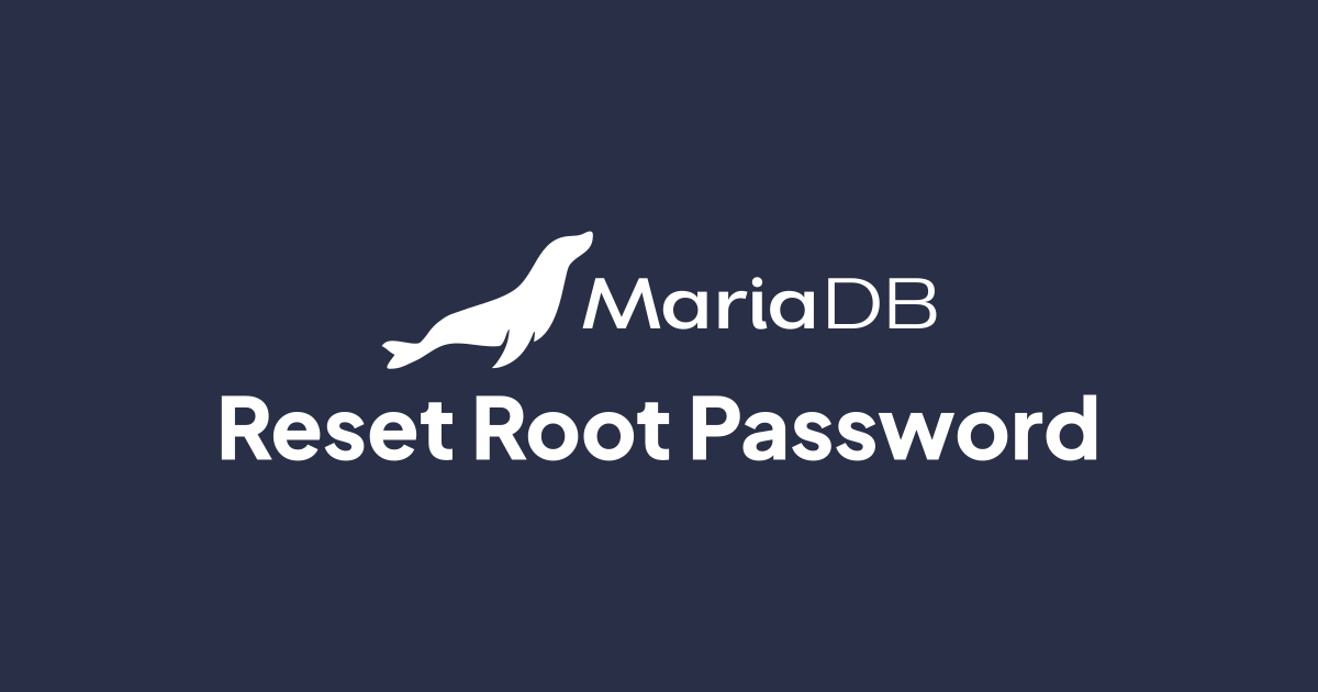Cara Reset Root Password di MariaDB
