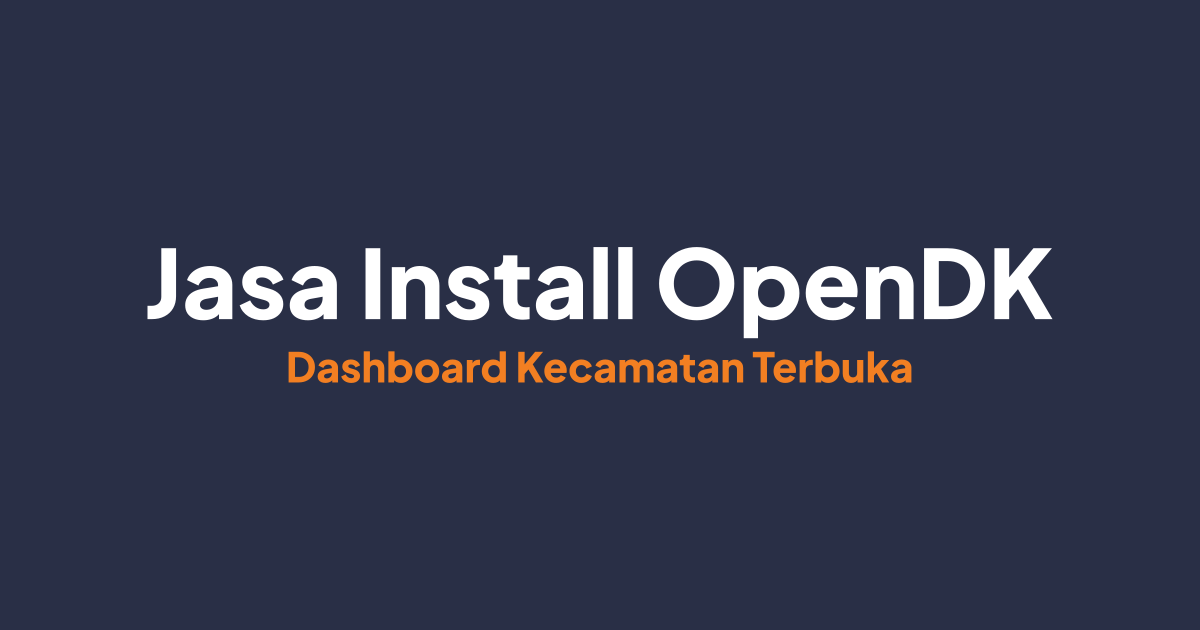 Jasa Install OpenDK