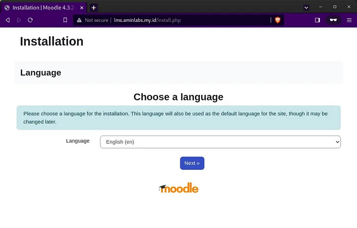 Moodle dengan protokol HTTP