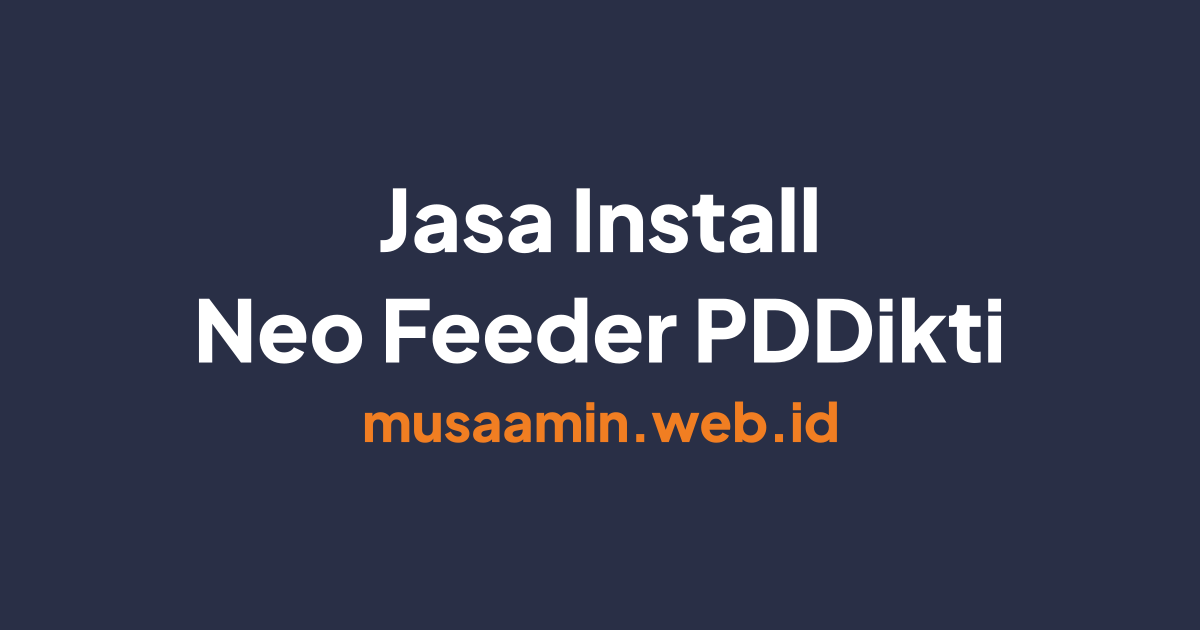 Jasa Install Neo Feeder PDDikti