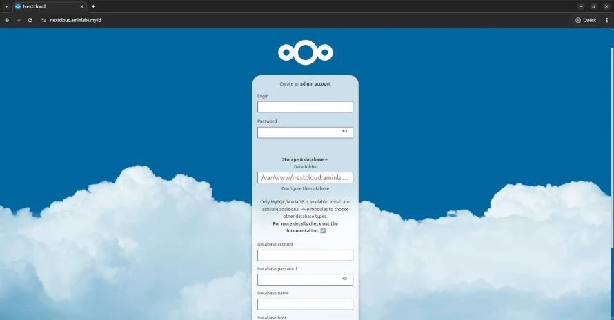 Nextcloud installation