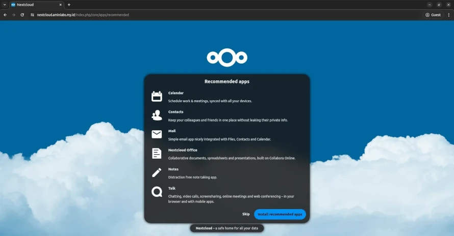 Nextcloud recommended apps